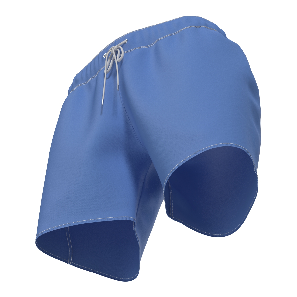 3D Mens Swim Trunks Blue