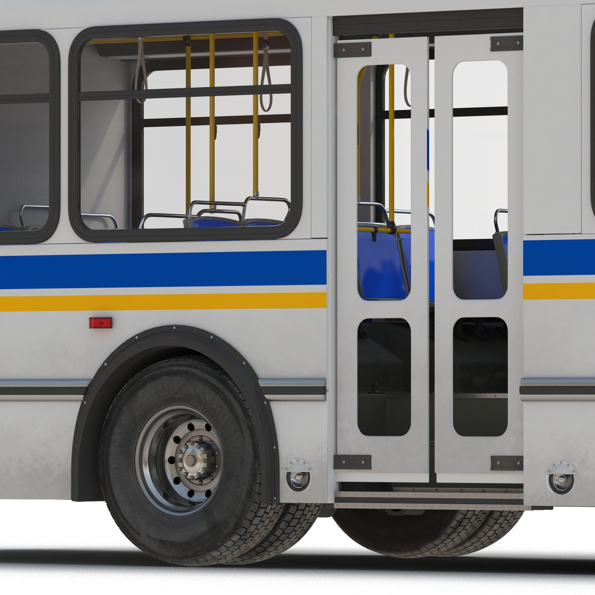 Orion V Transit Bus Liberty Lines Transit Simple Interior 3D