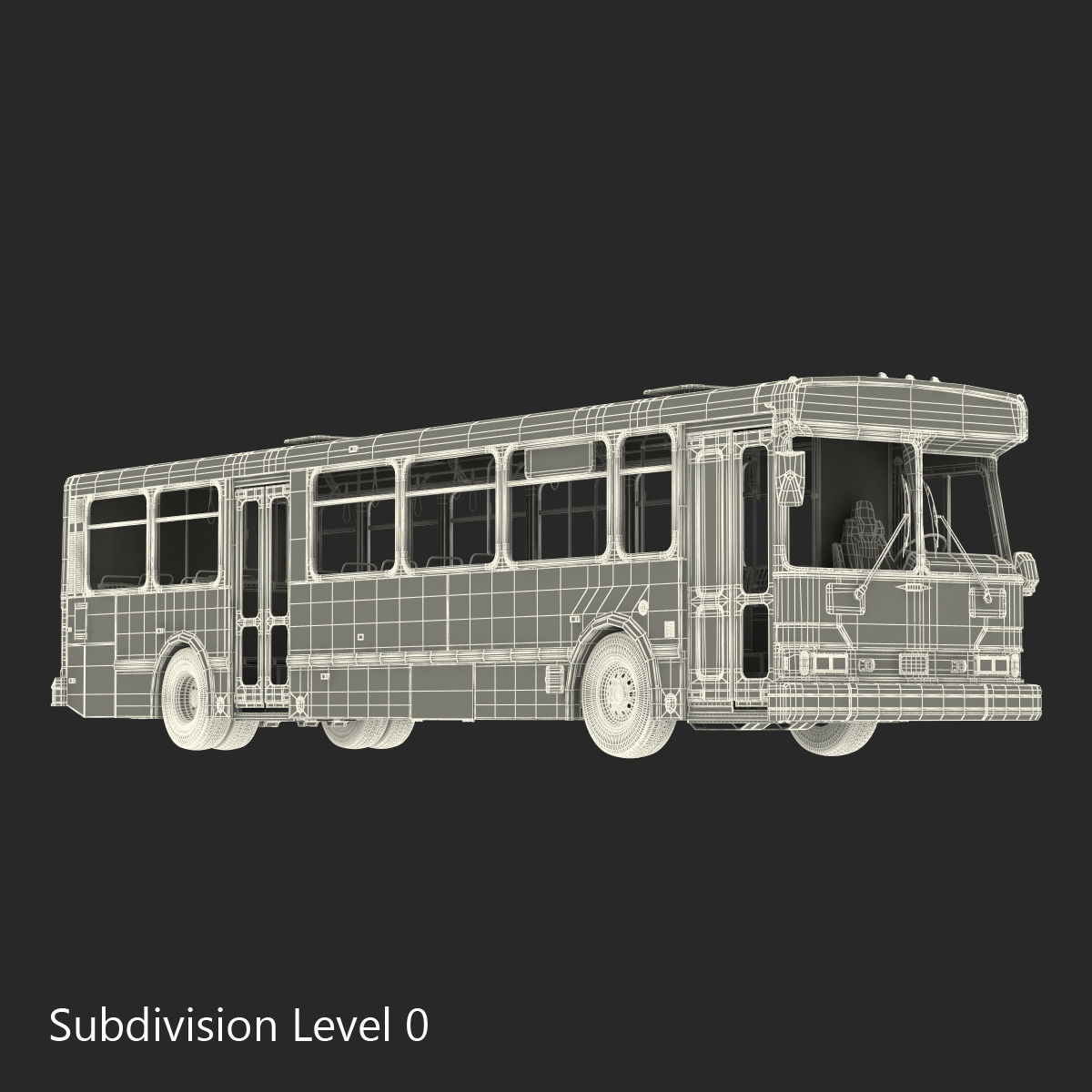 Orion V Transit Bus Liberty Lines Transit Simple Interior 3D