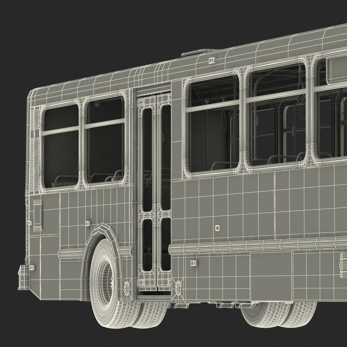 Orion V Transit Bus Liberty Lines Transit Simple Interior 3D