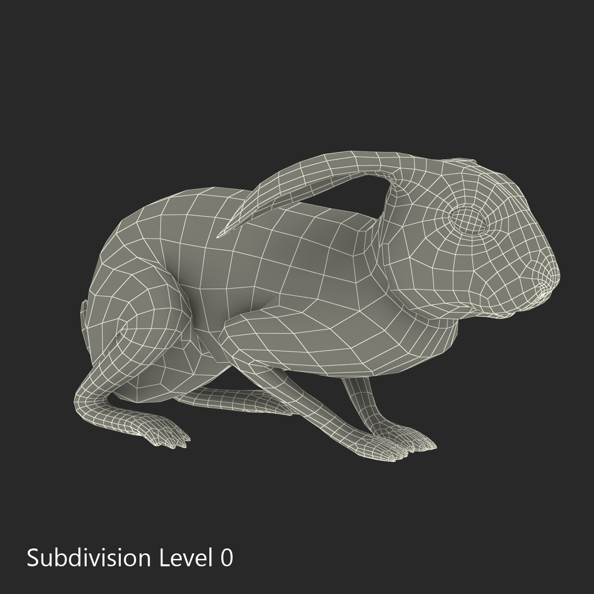 White Rabbit Pose 2 3D model