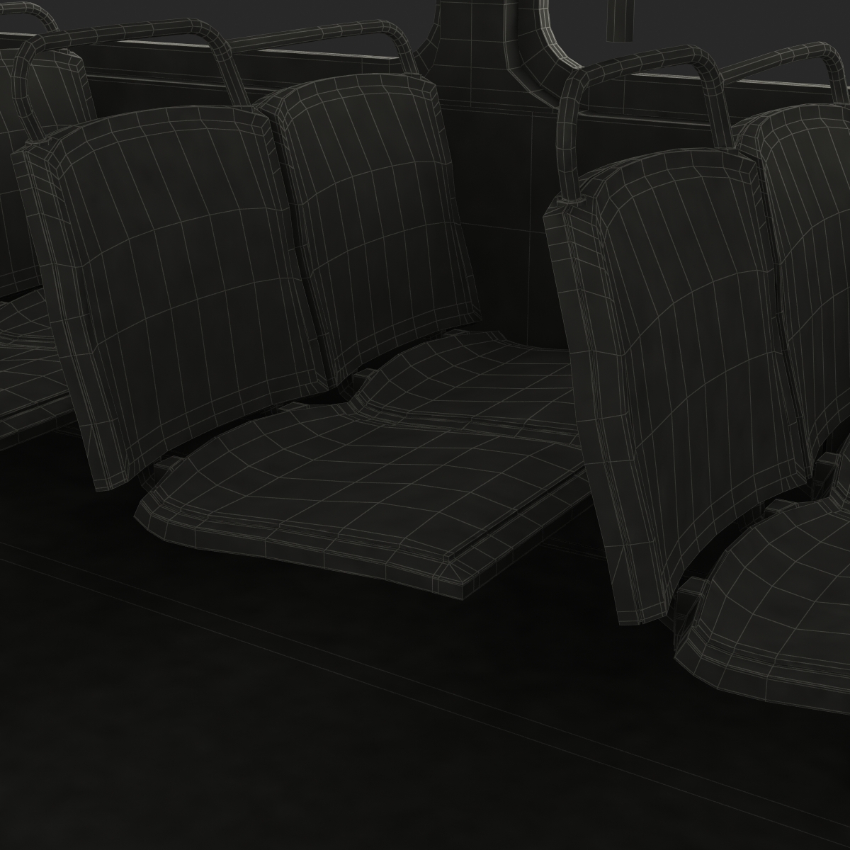 Orion V Transit Bus Liberty Lines Transit Simple Interior 3D