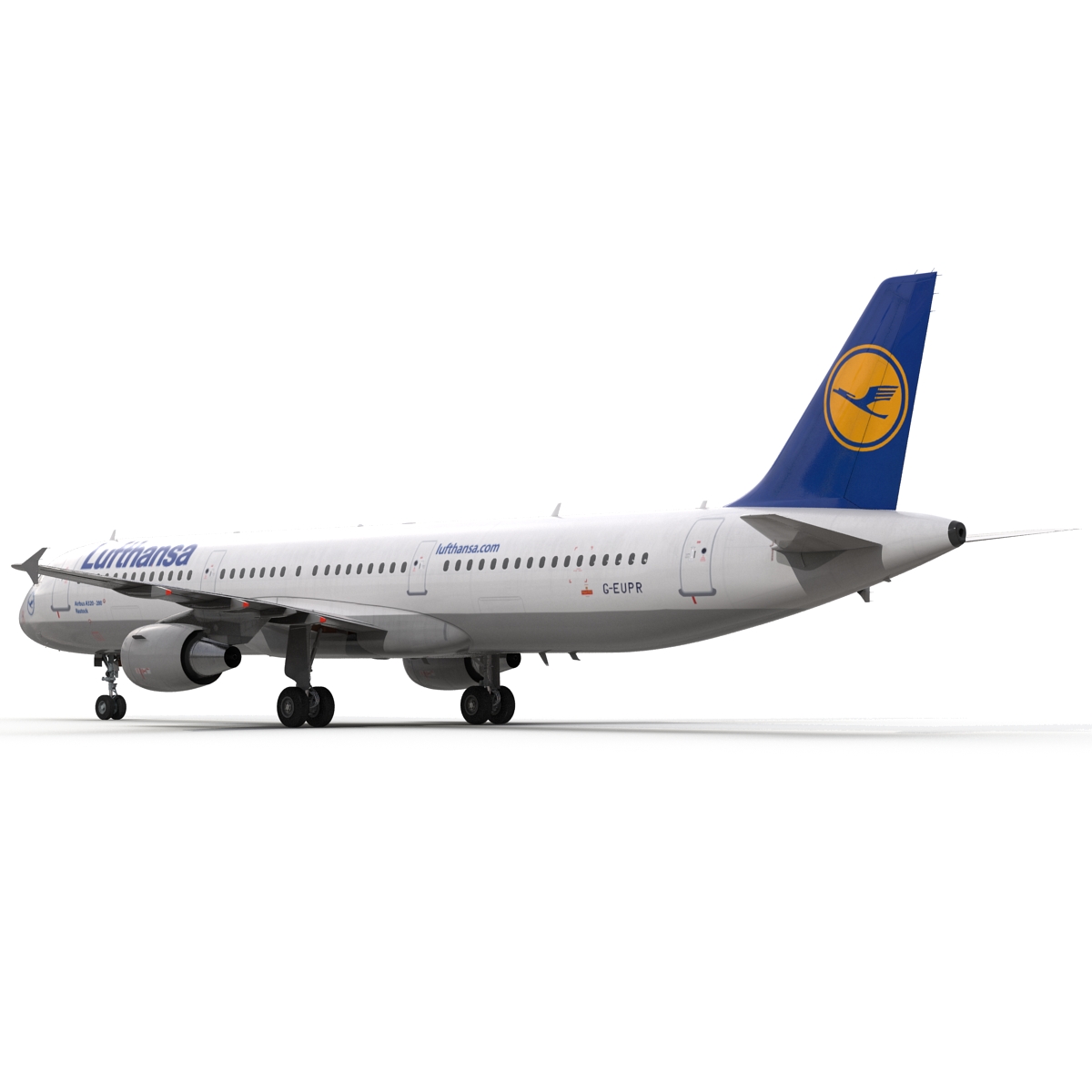 3D Airbus A321 Lufthansa