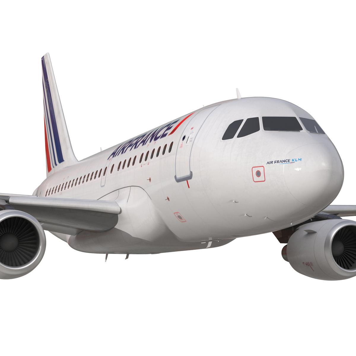 Airbus A318 Air France Rigged 3D model