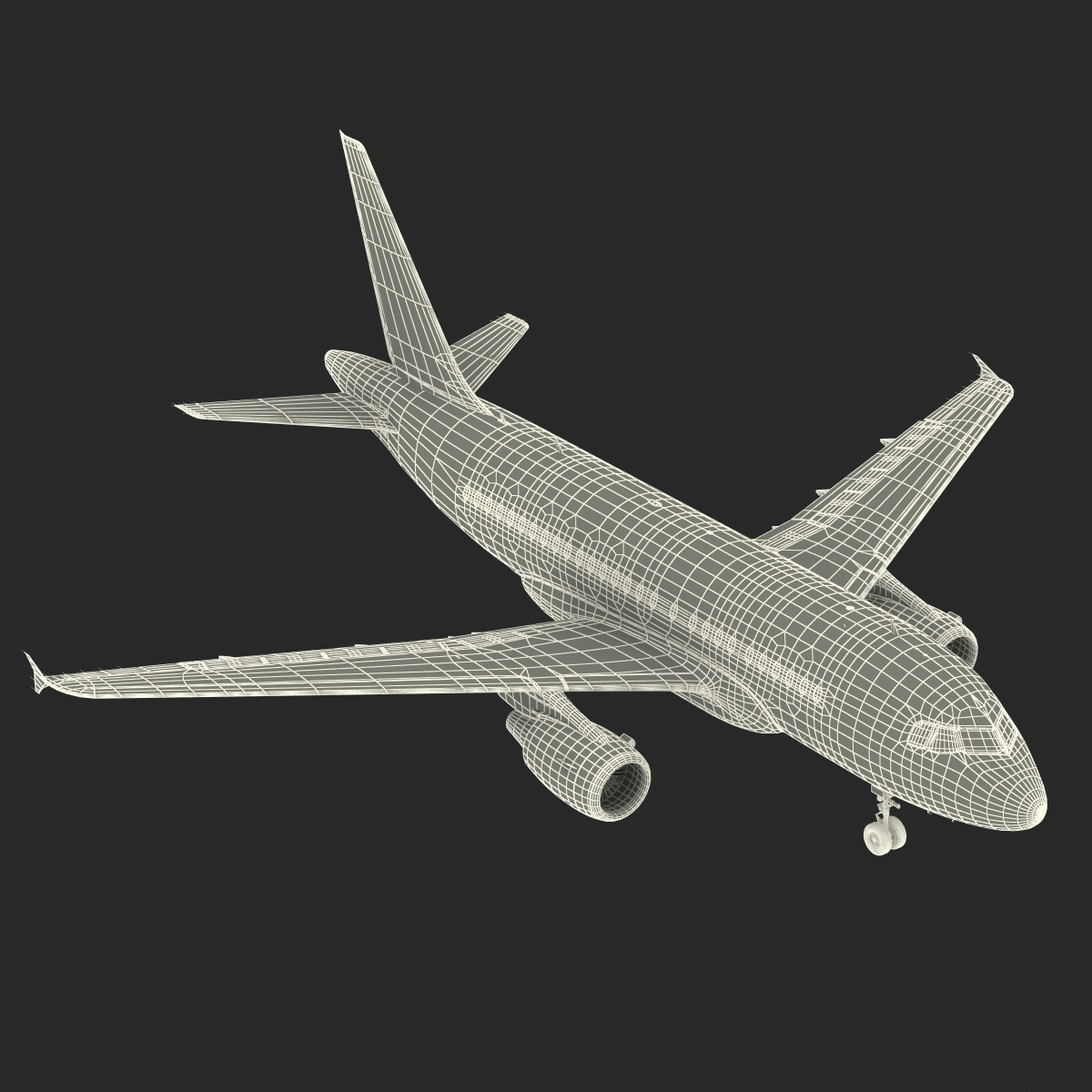 Airbus A318 Air France Rigged 3D model