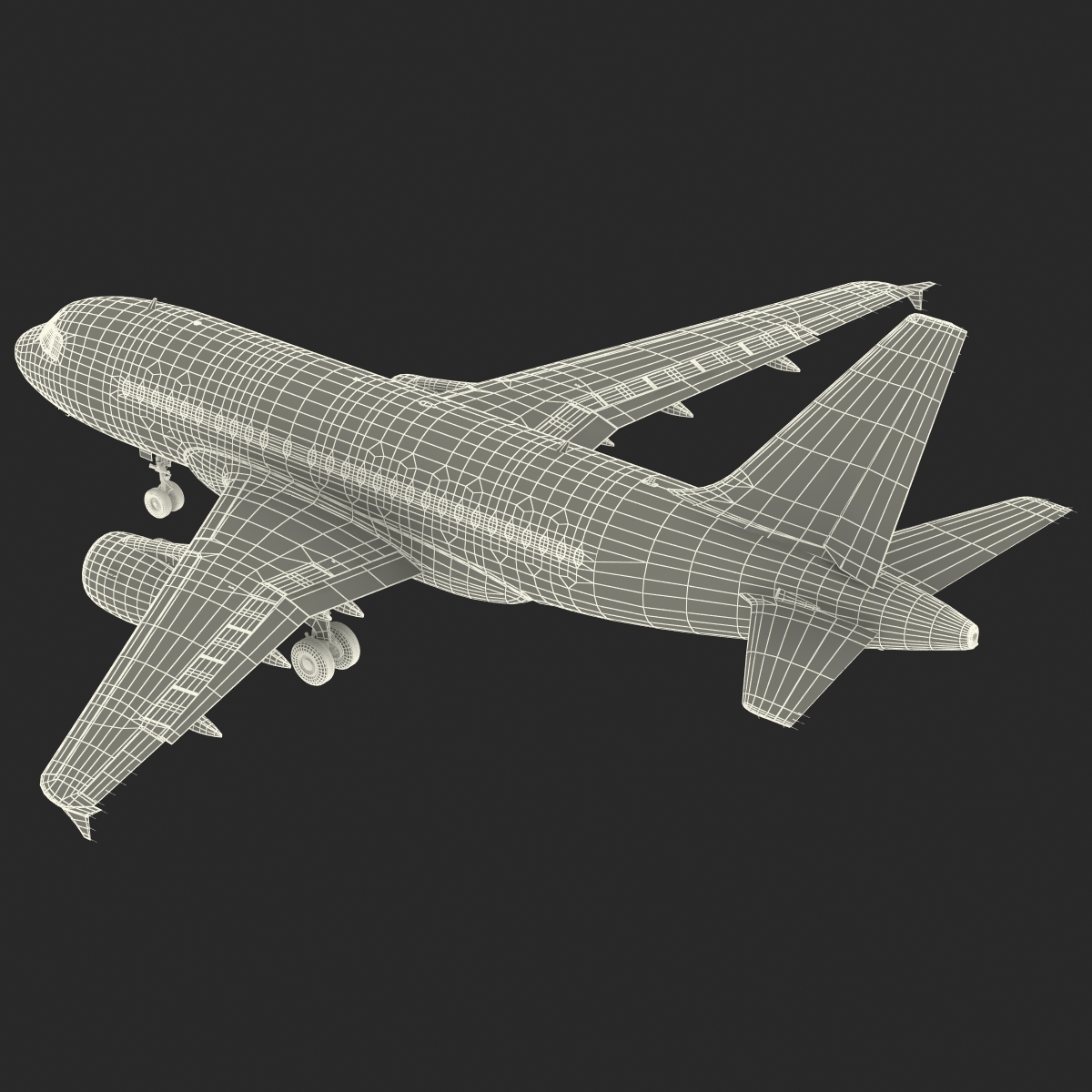 Airbus A318 Air France Rigged 3D model