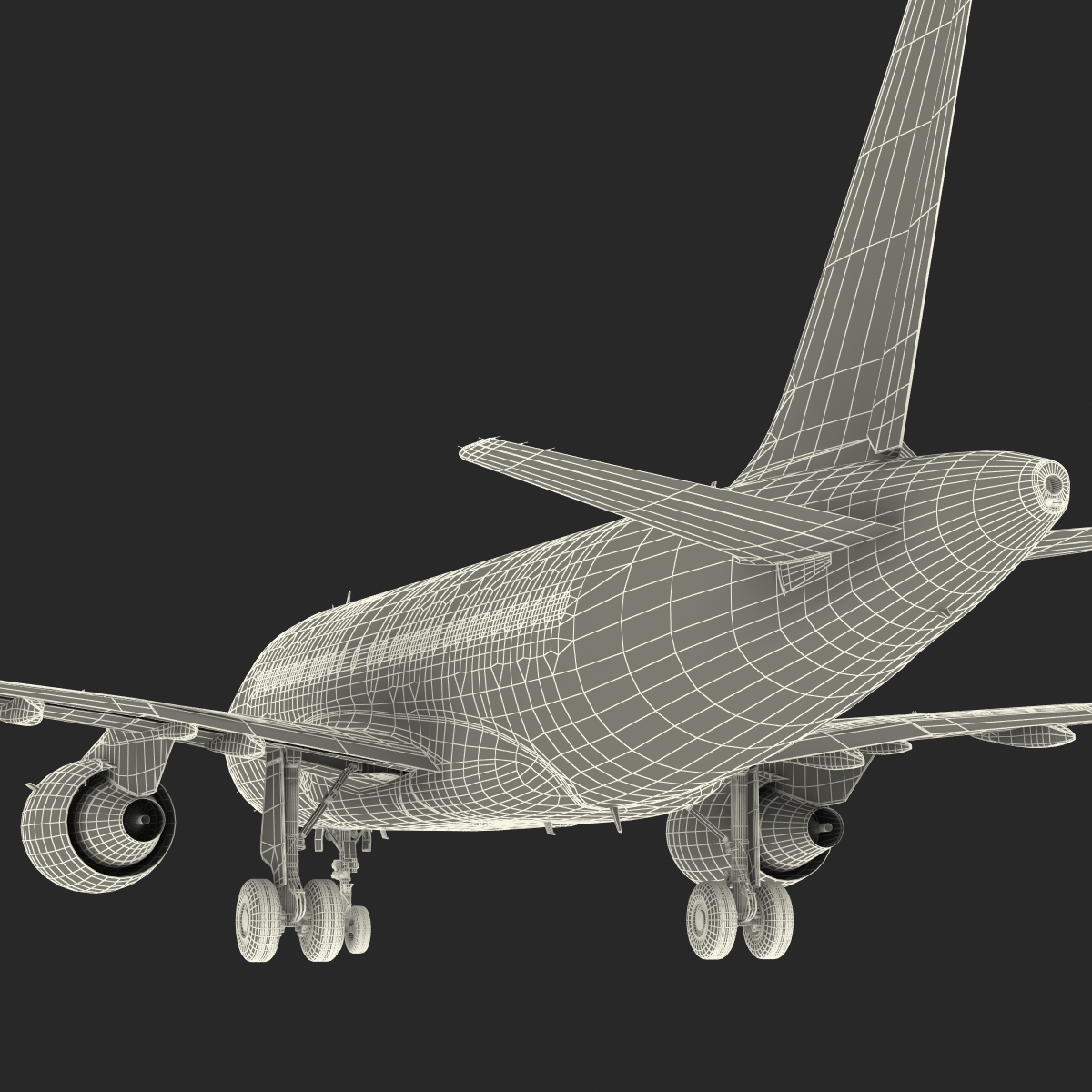 Airbus A318 Air France Rigged 3D model