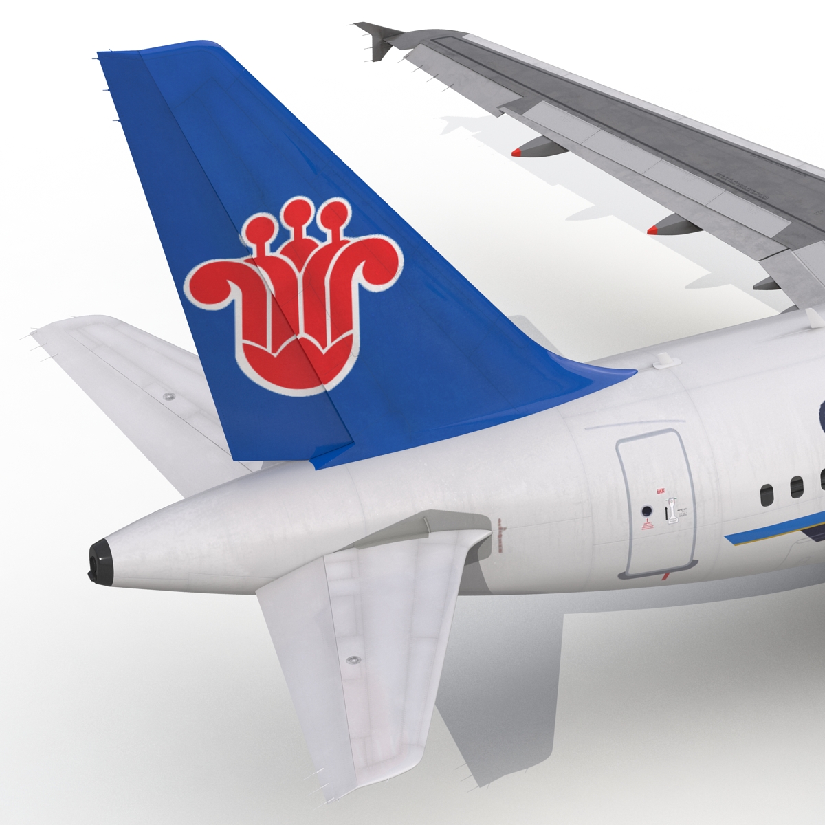 Airbus A318 China Southern Airlines Rigged 3D