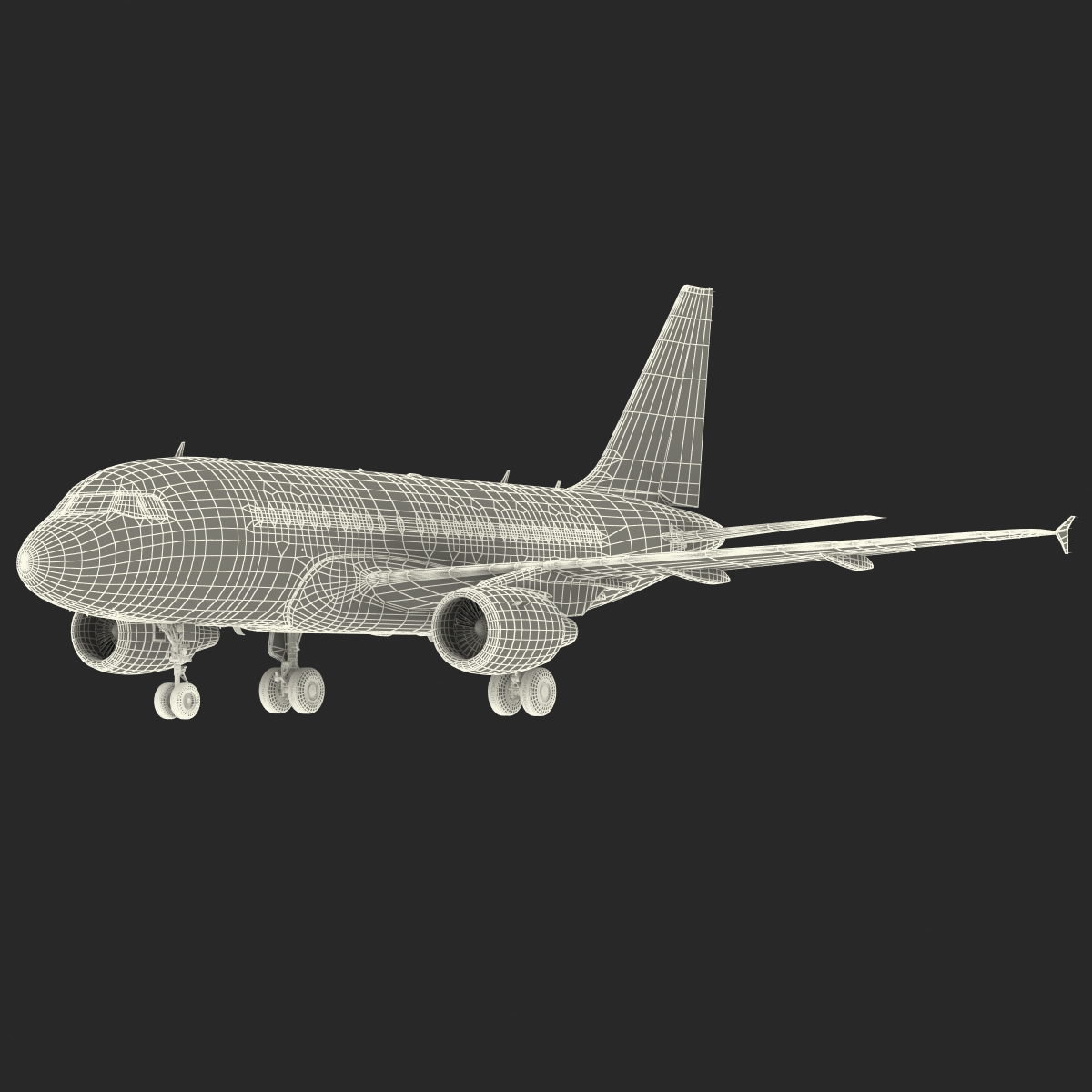 Airbus A318 China Southern Airlines Rigged 3D