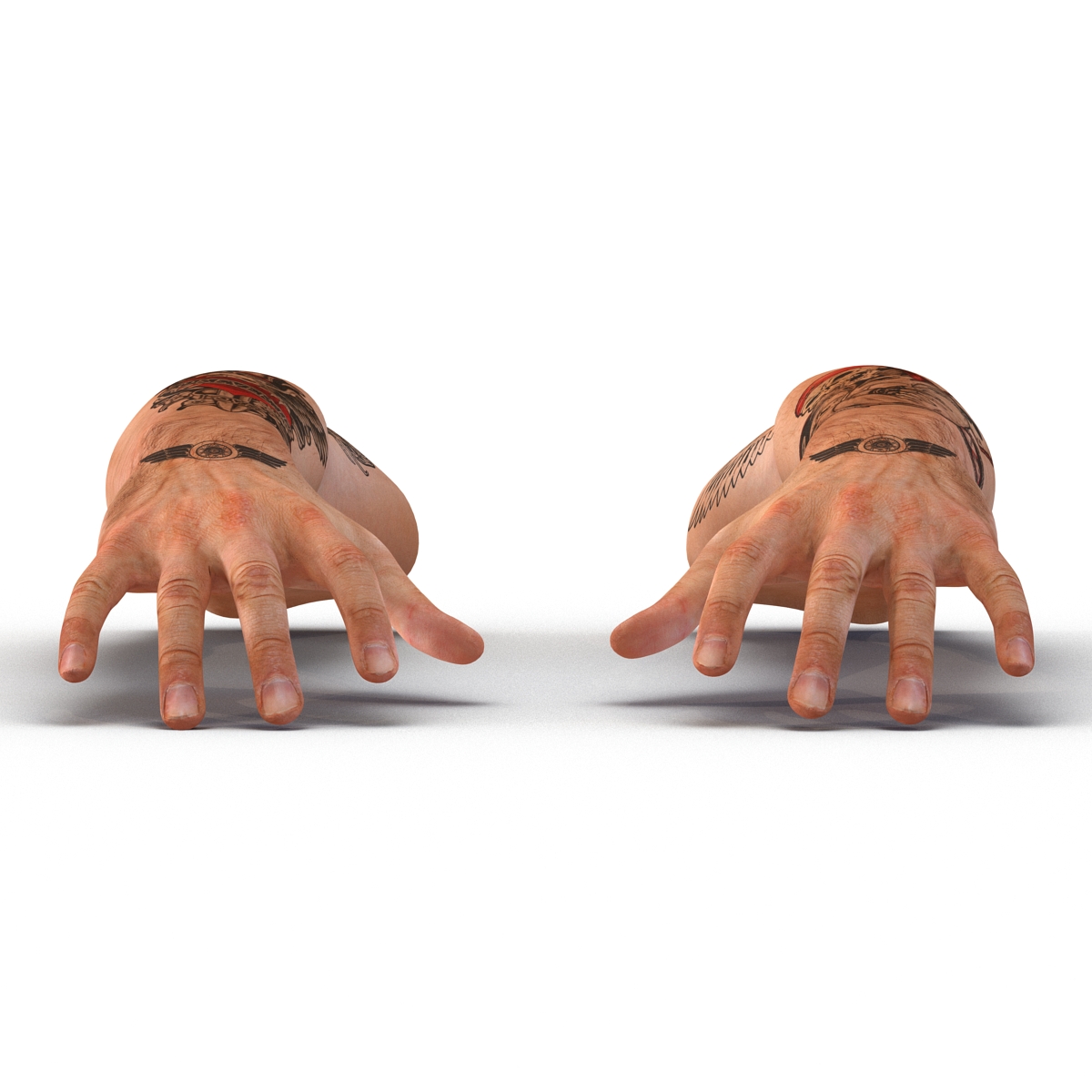 3D Biker Hands