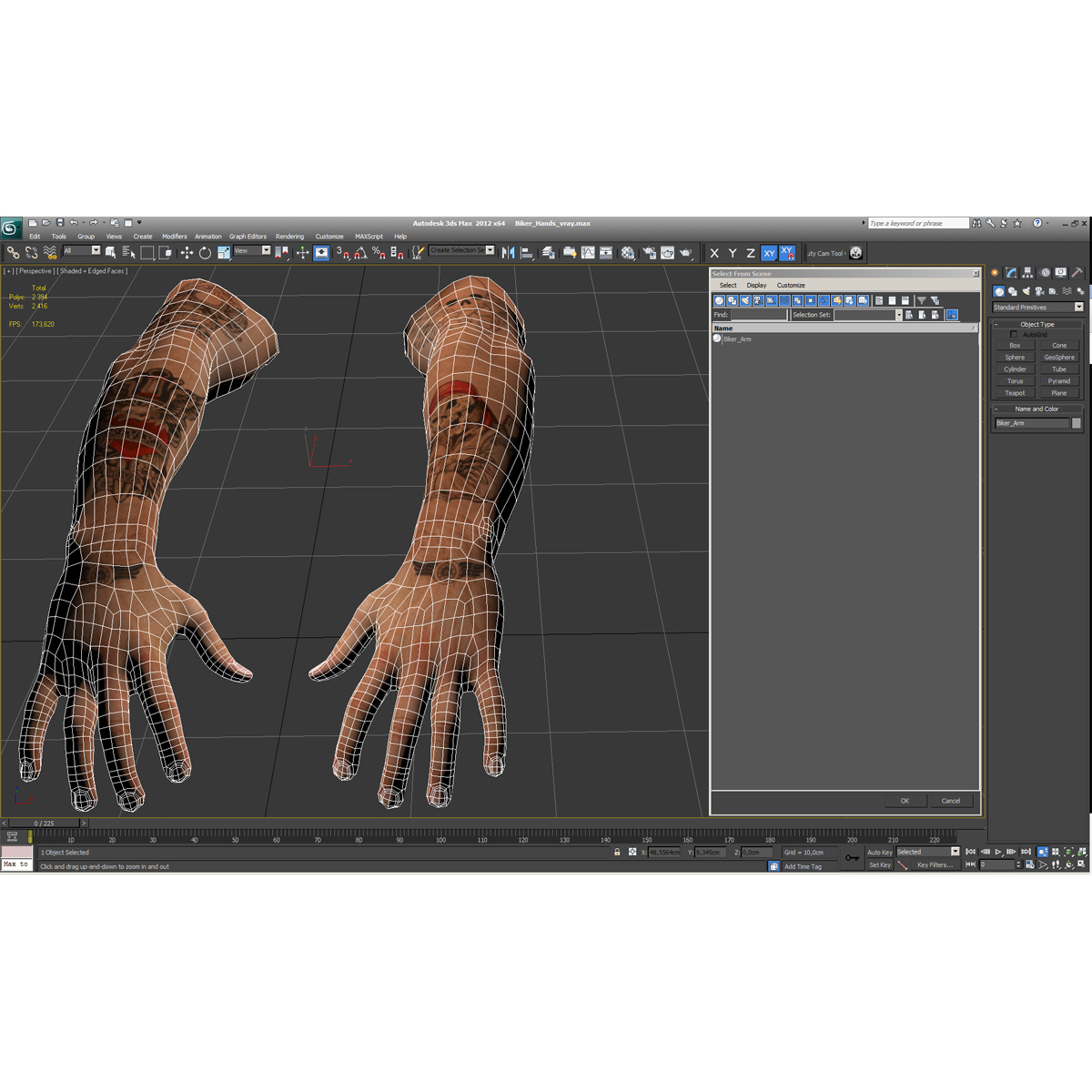 3D Biker Hands