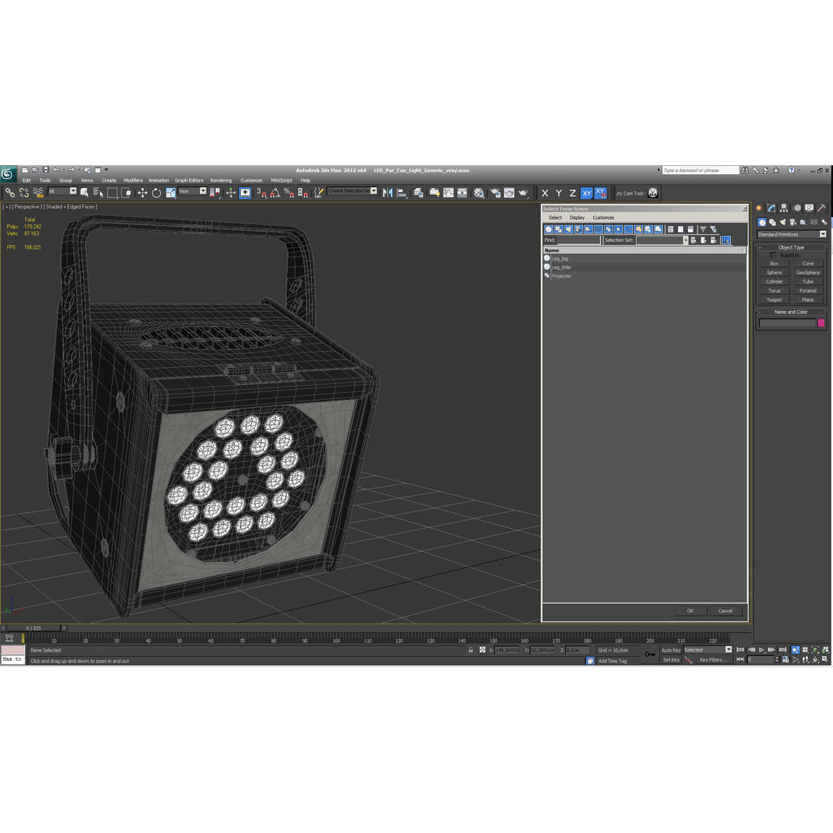 3D model LED Par Can Light Generic