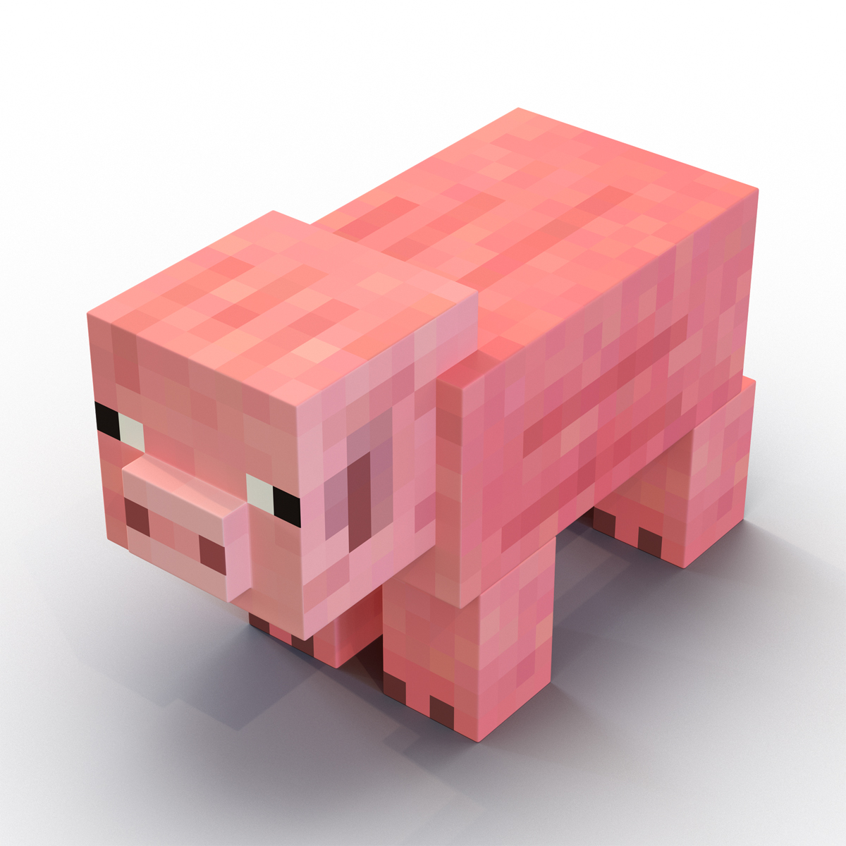 3D Minecraft Pig model