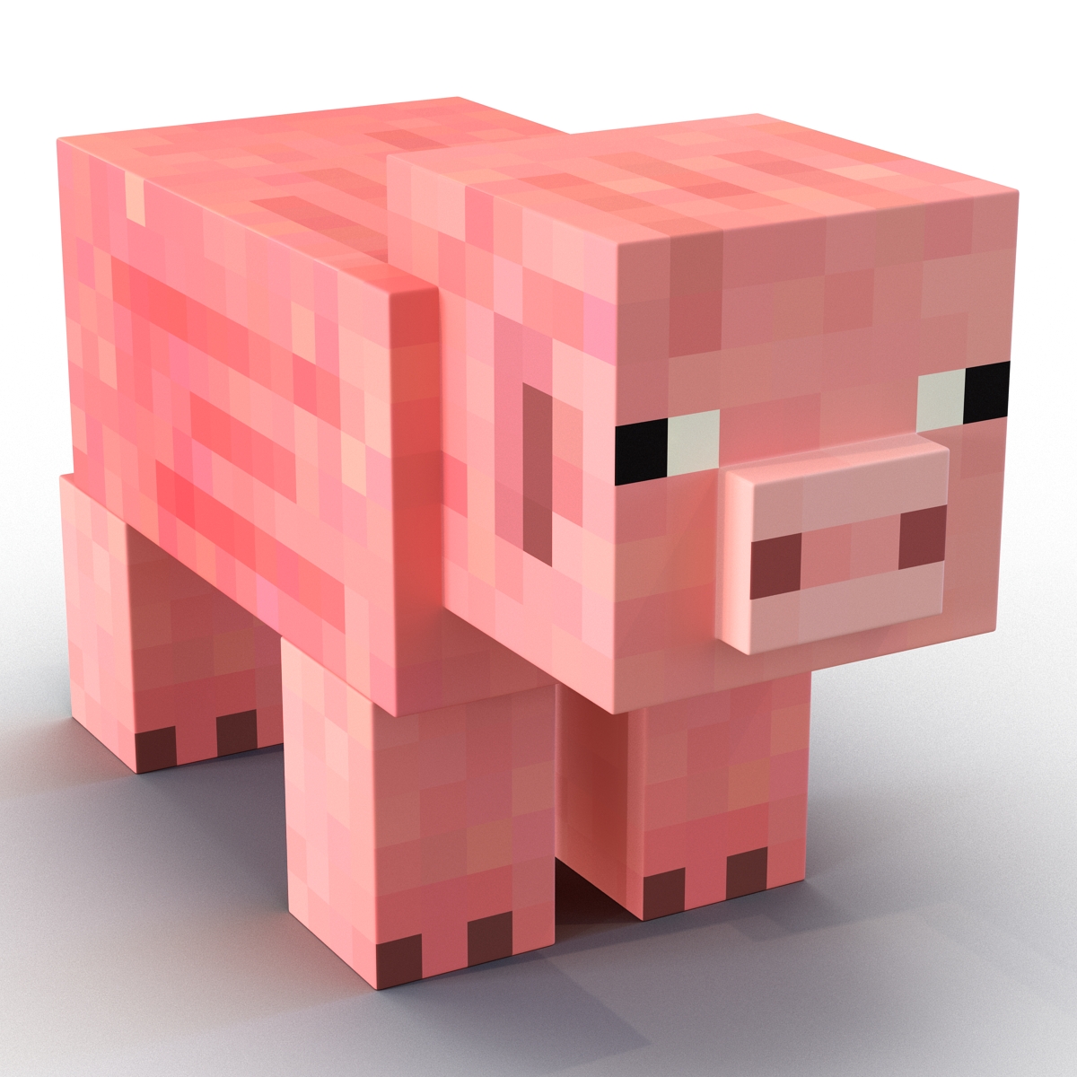 3D Minecraft Pig model