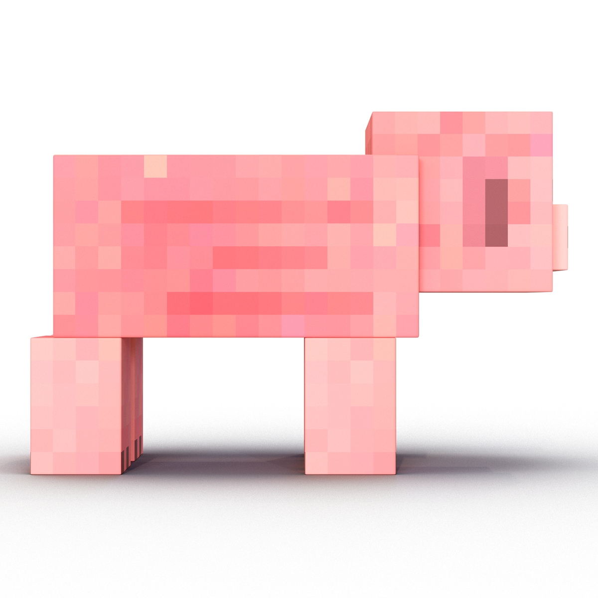 3D Minecraft Pig model