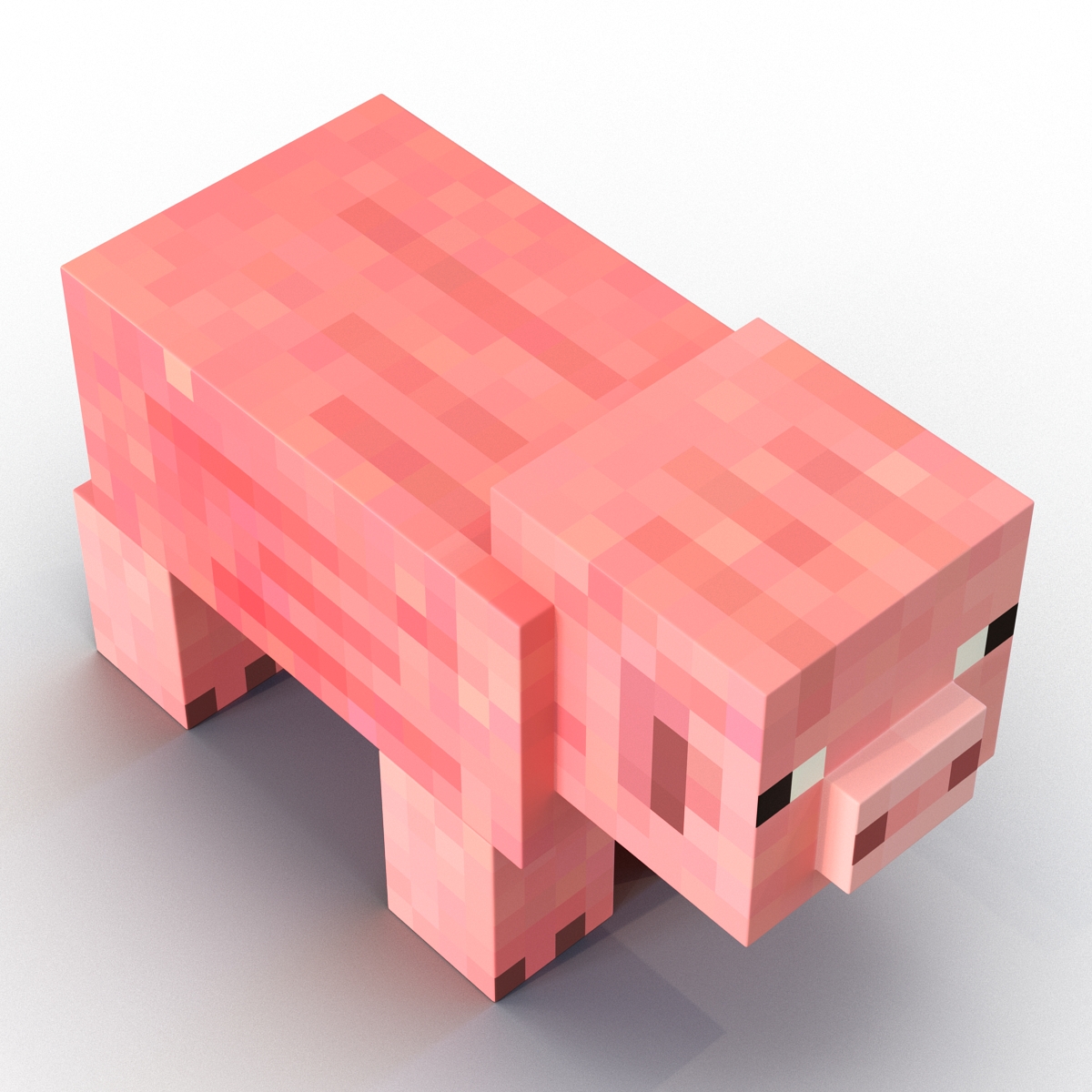 3D Minecraft Pig model