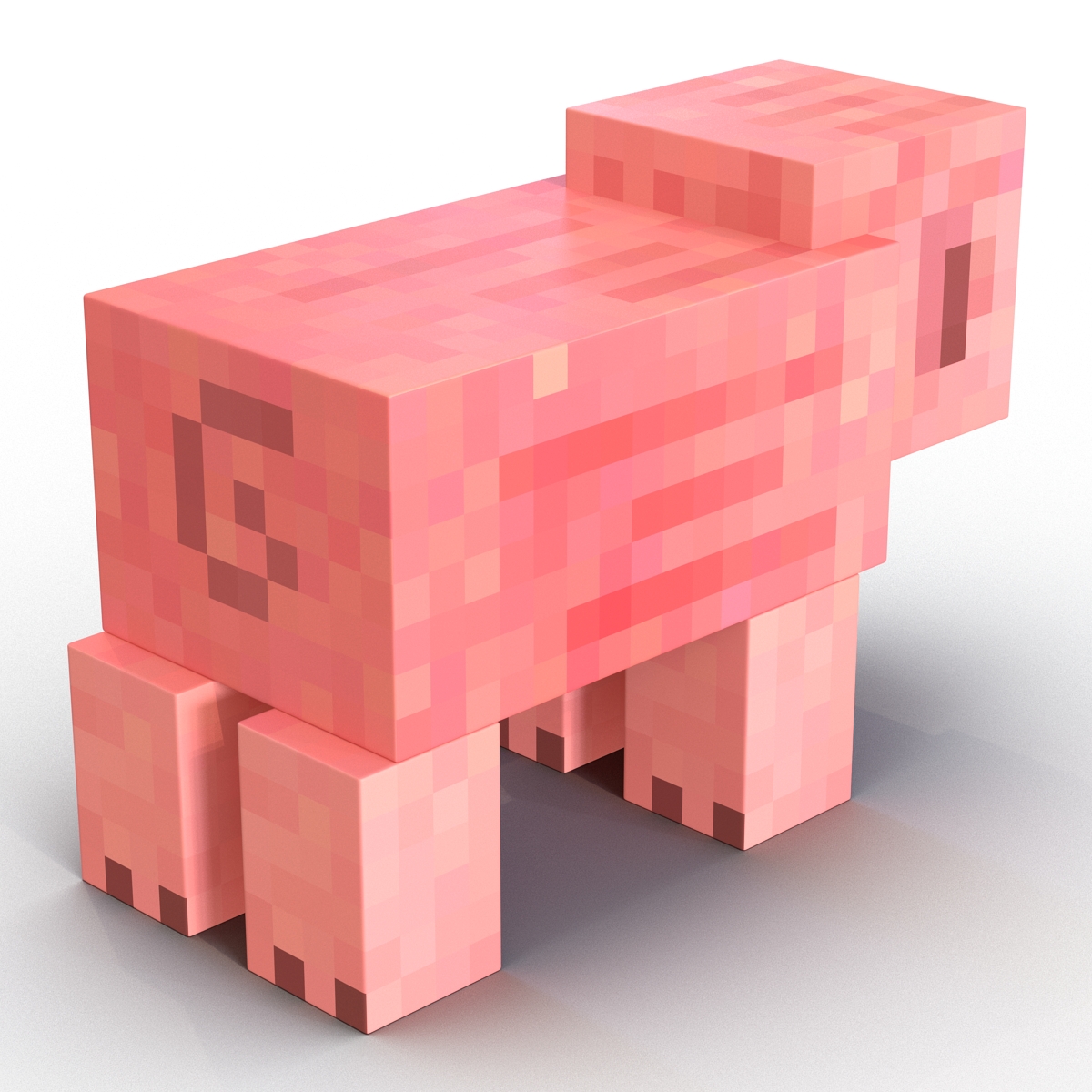 3D Minecraft Pig model