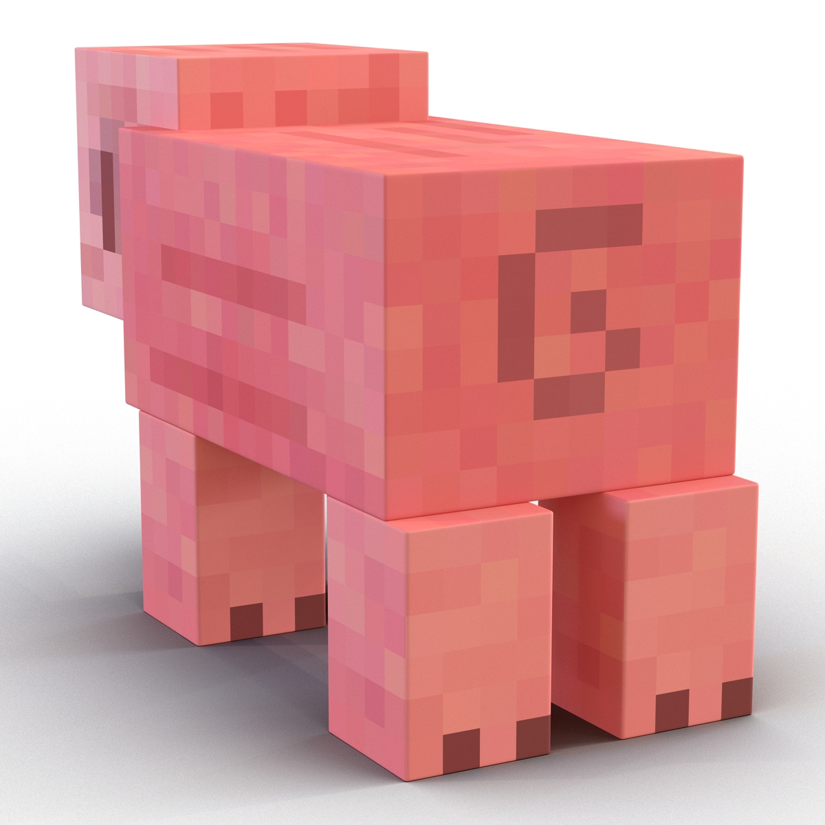 3D Minecraft Pig model