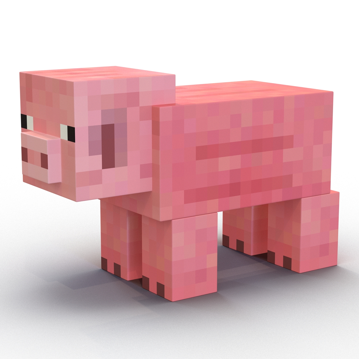 3D model Minecraft Pig Rigged