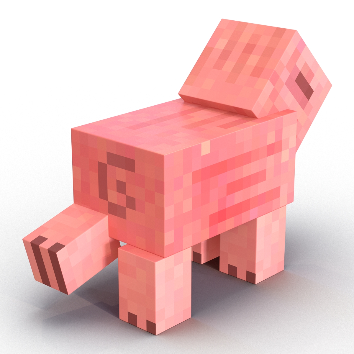 3D model Minecraft Pig Rigged