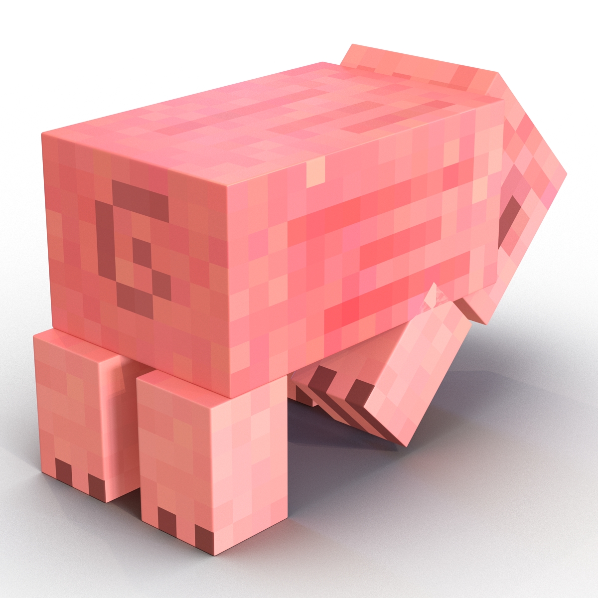 3D model Minecraft Pig Rigged