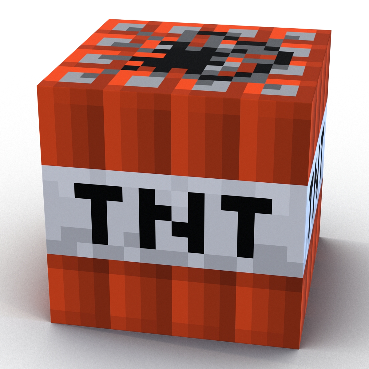 3D Minecraft TNT model