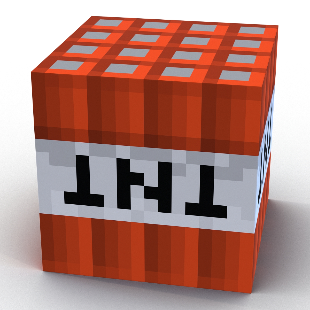 3D Minecraft TNT model