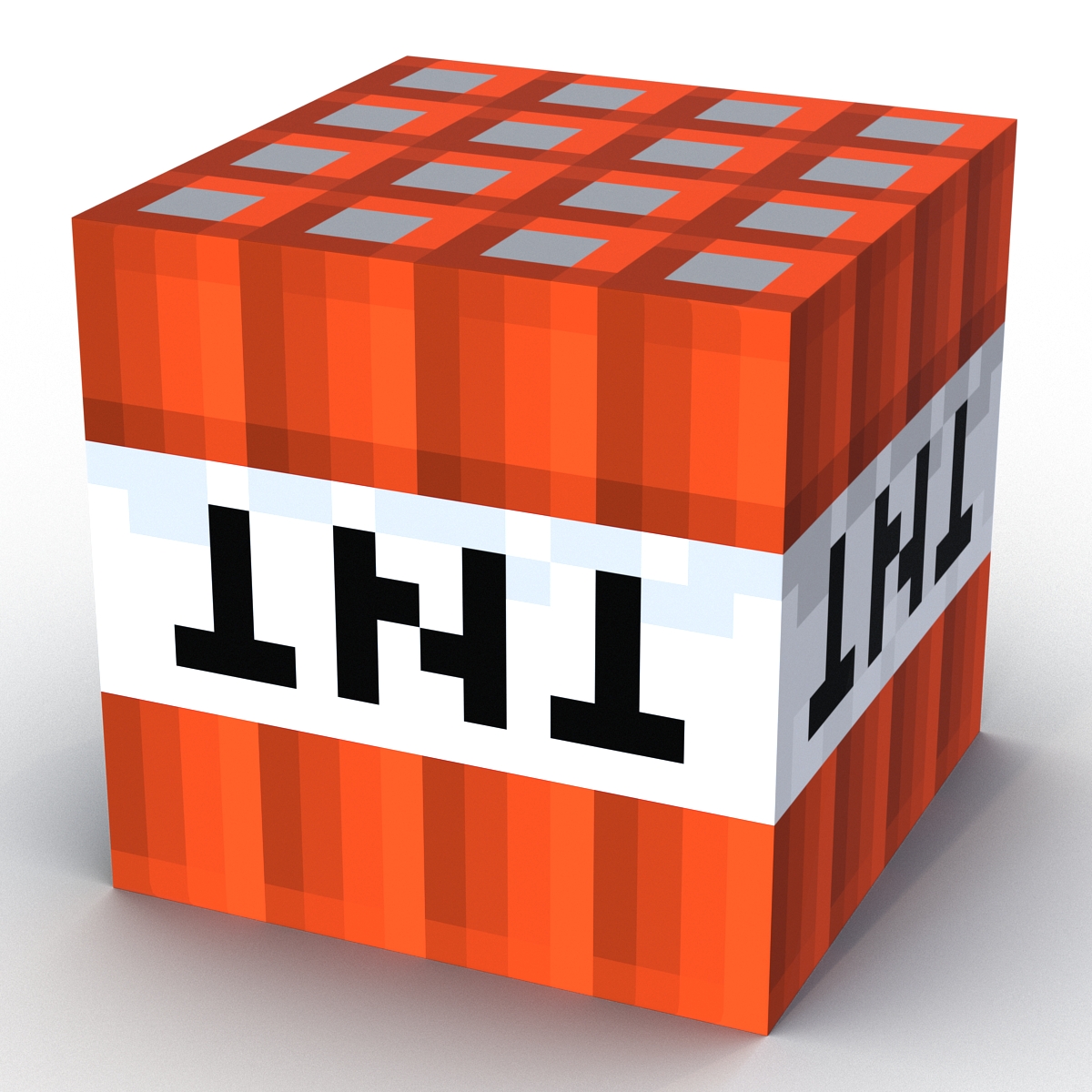 3D Minecraft TNT model