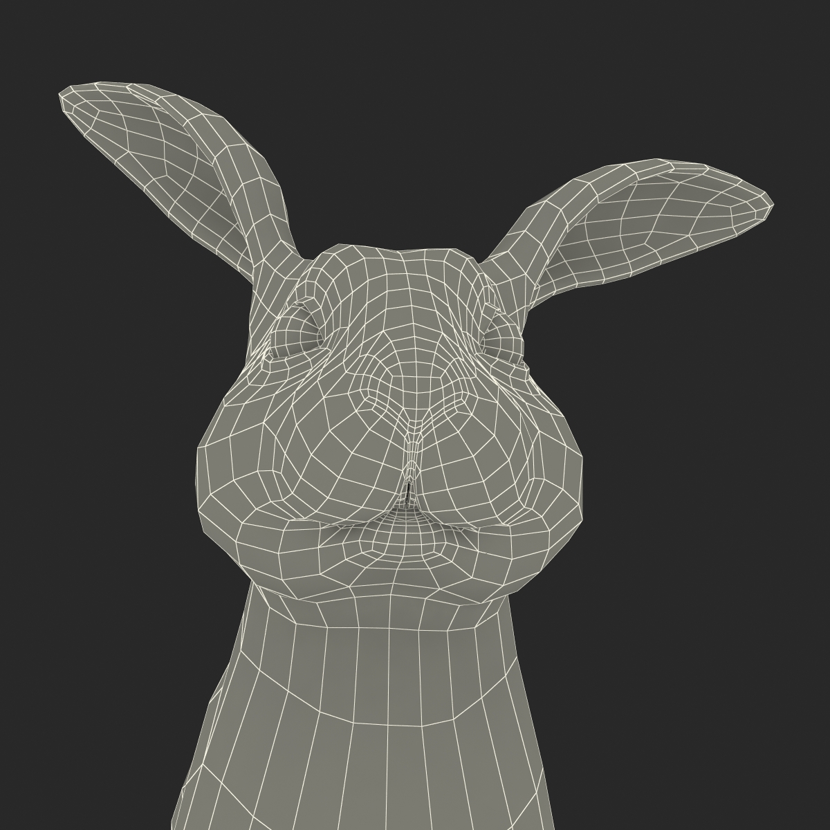 White Rabbit Pose 3 3D model