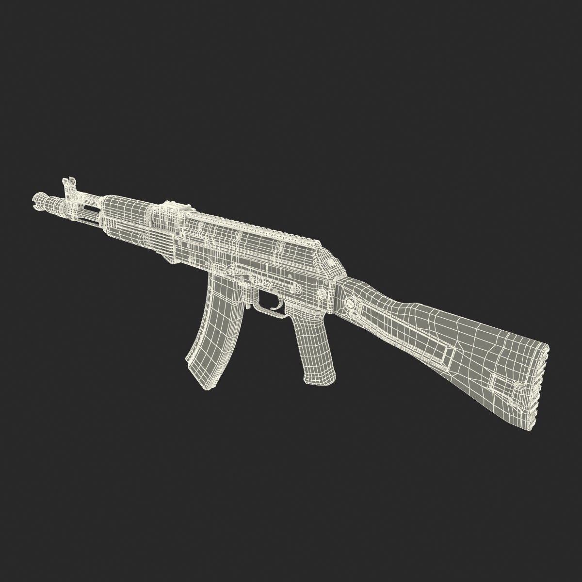 AK 104 Rifle 3D