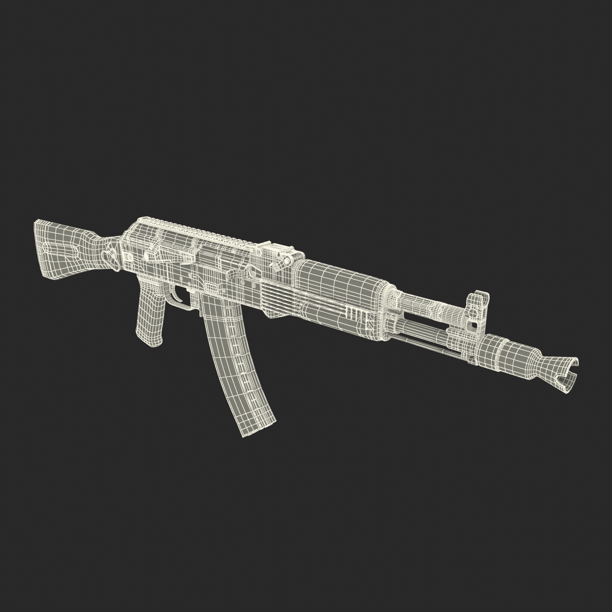 AK 104 Rifle 3D