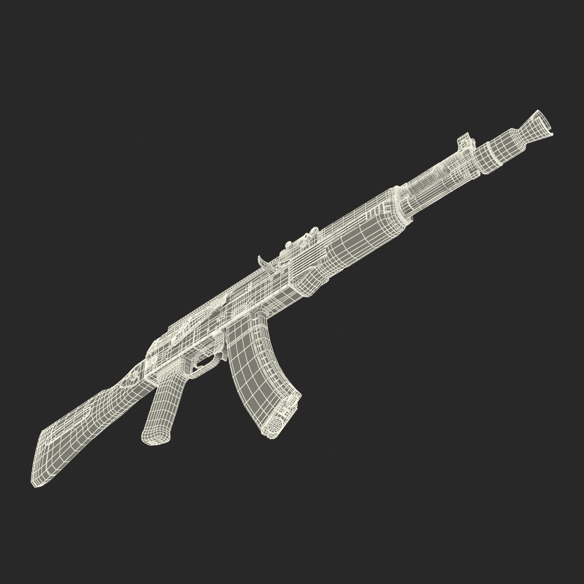 AK 104 Rifle 3D