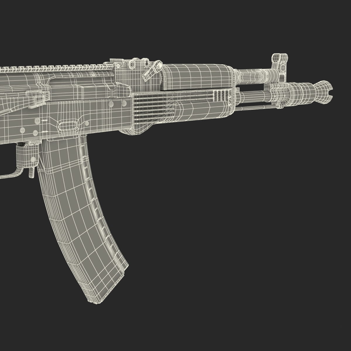 AK 104 Rifle 3D