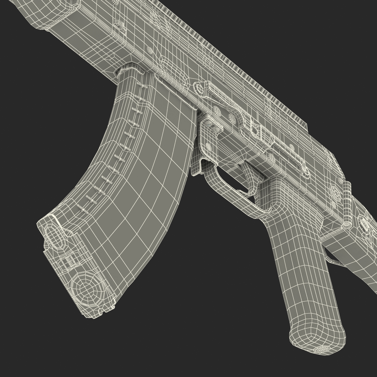 AK 104 Rifle 3D