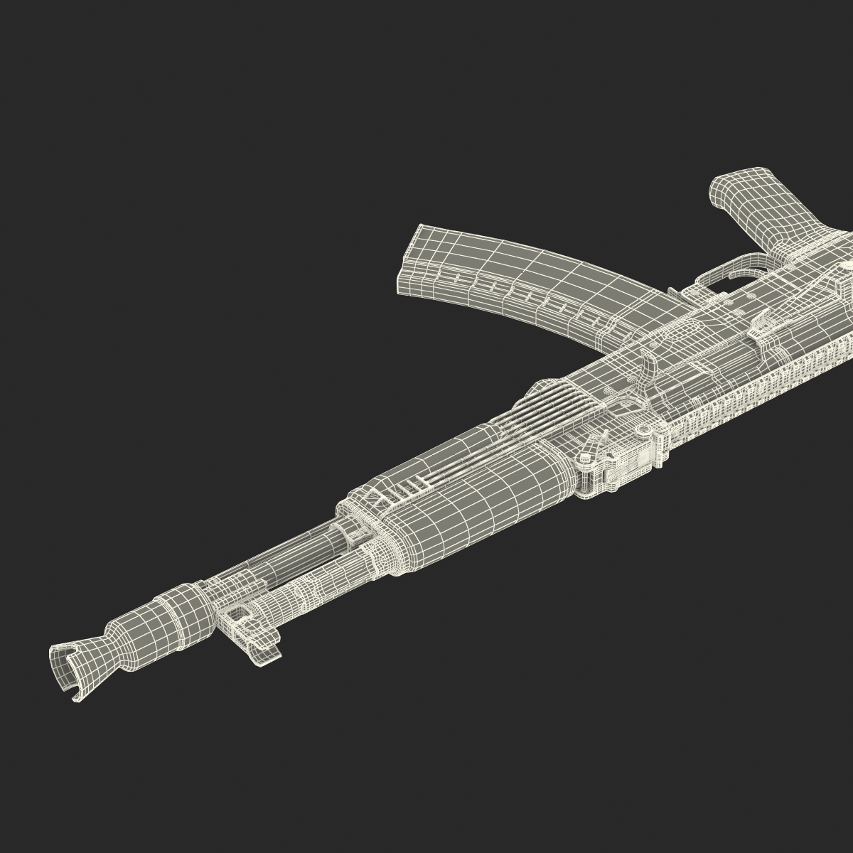 AK 104 Rifle 3D