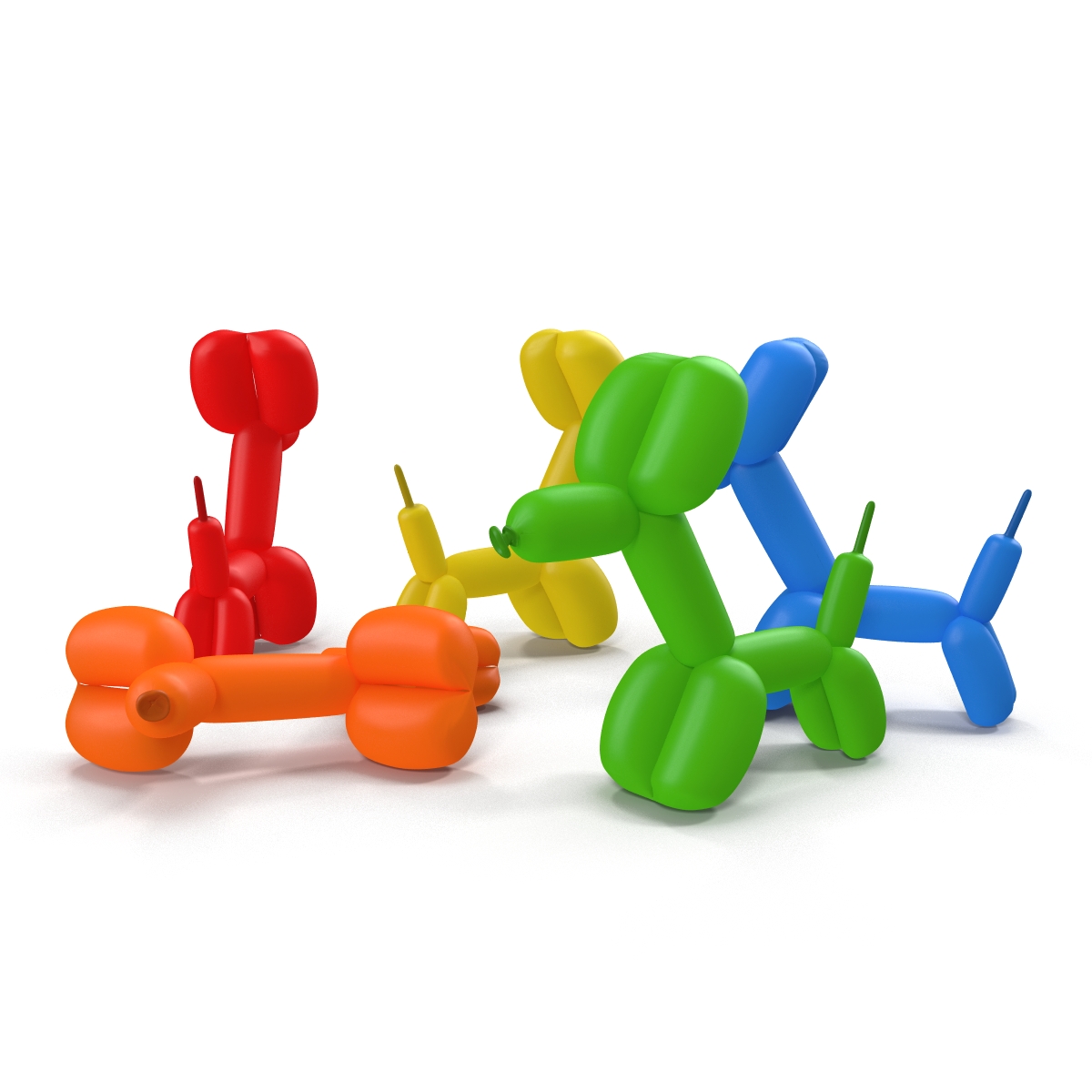 3D Balloon Dogs Set