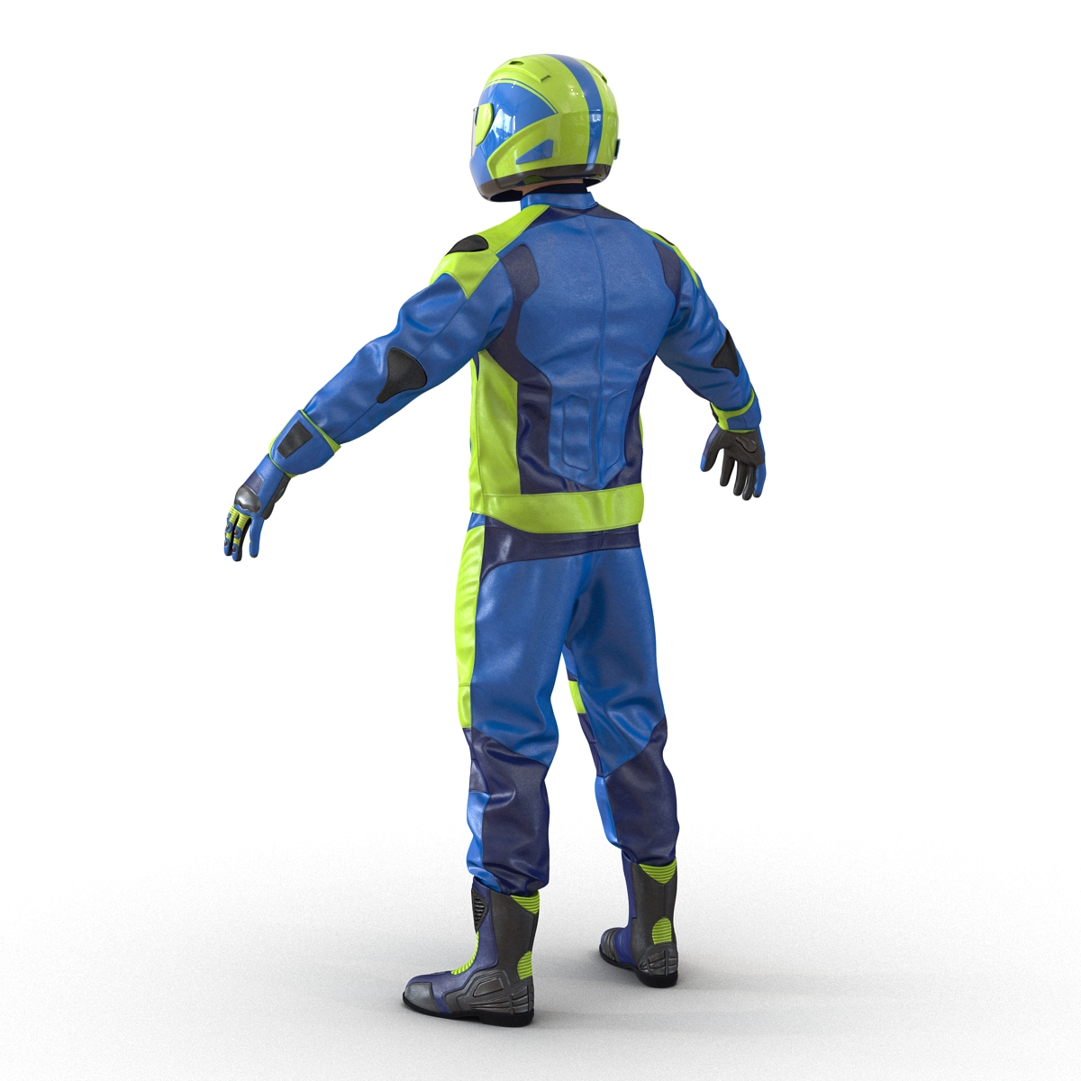 Motorcycle Rider Generic 3D model