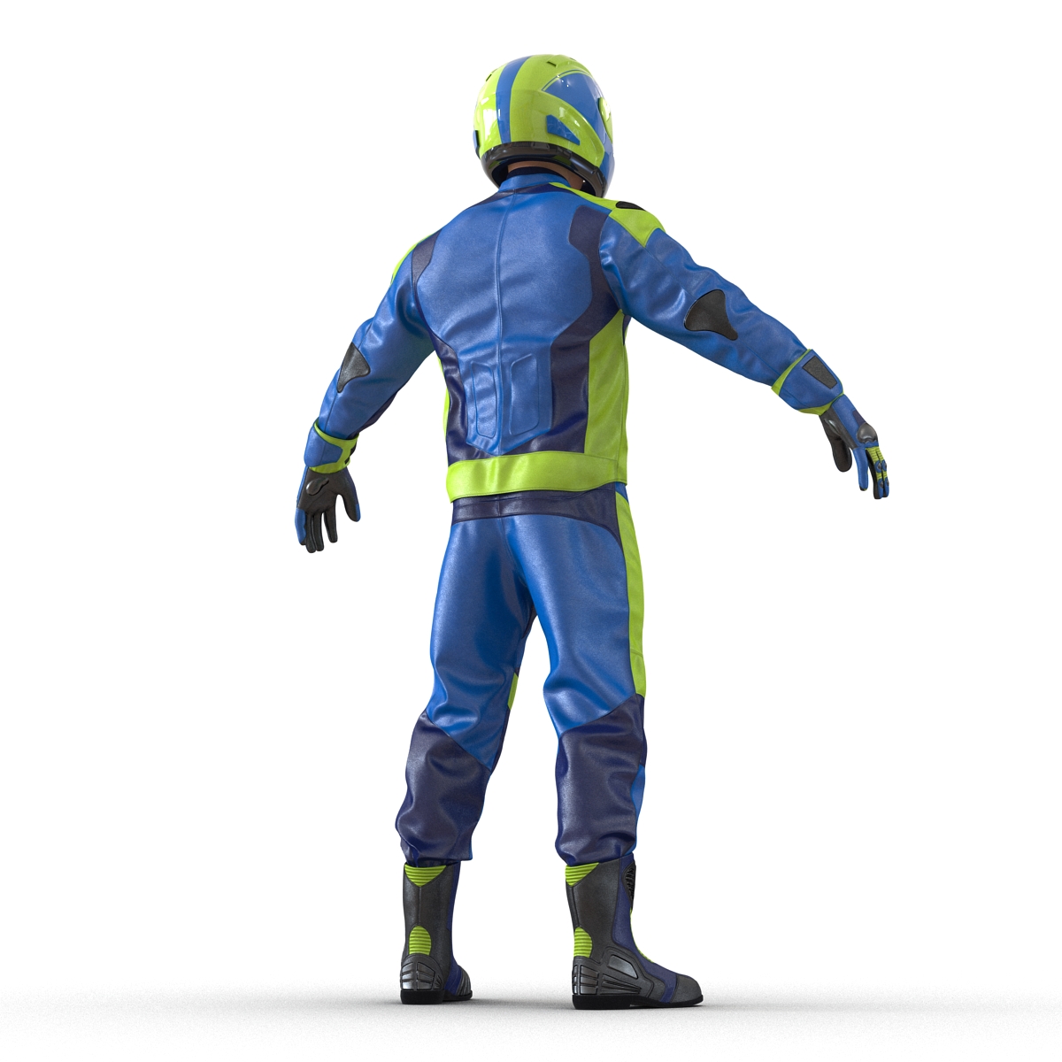 Motorcycle Rider Generic 3D model