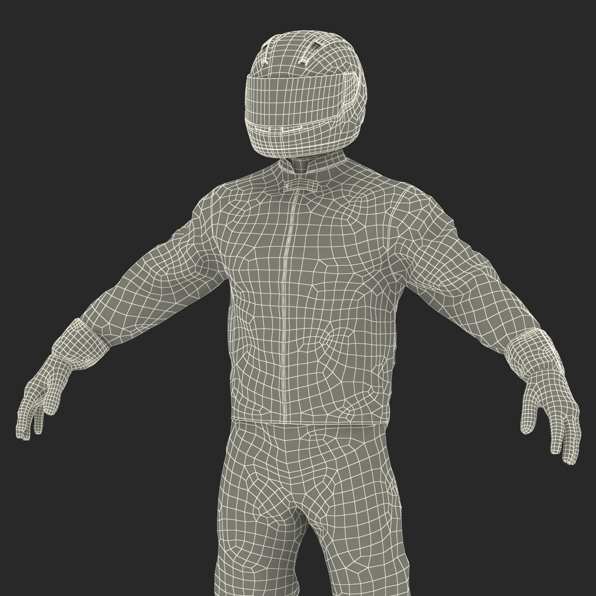 Motorcycle Rider Generic 3D model