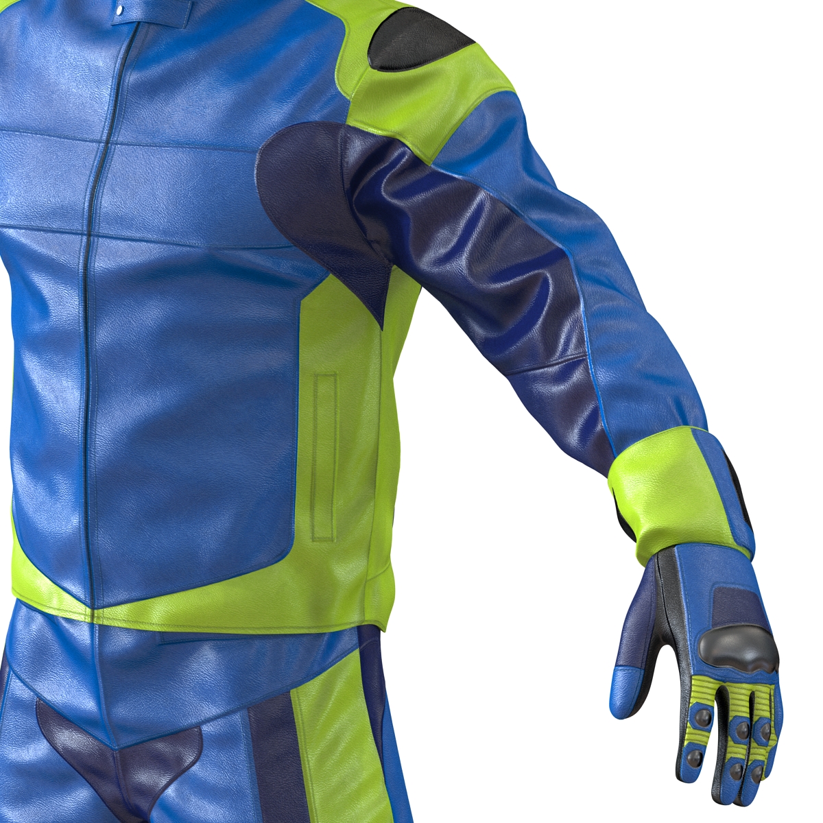 3D Motorcycle Rider Generic Rigged