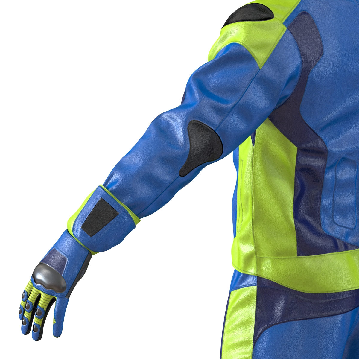 3D Motorcycle Rider Generic Rigged