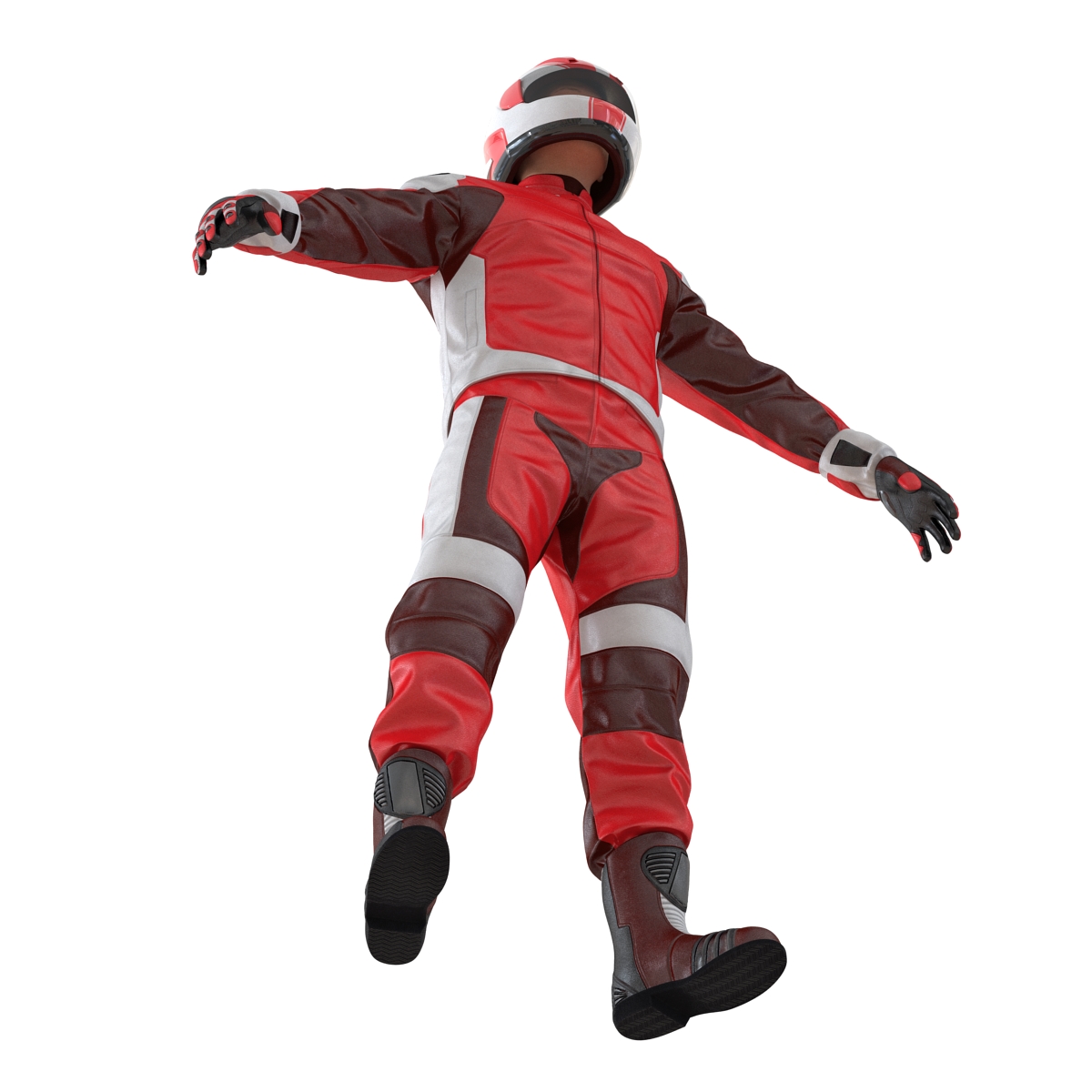 3D Motorcycle Rider Generic 2 Rigged model