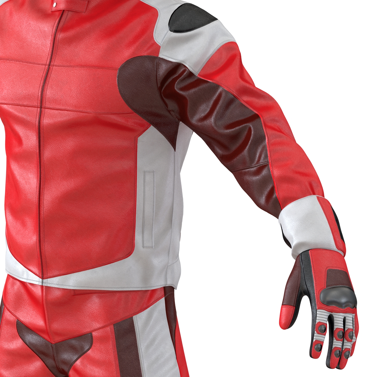 3D Motorcycle Rider Generic 2 Rigged model