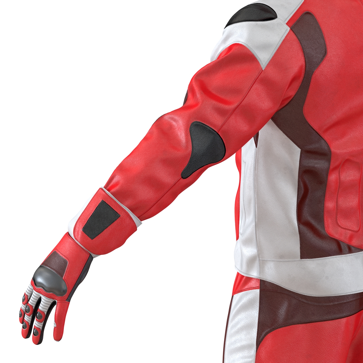 3D Motorcycle Rider Generic 2 Rigged model