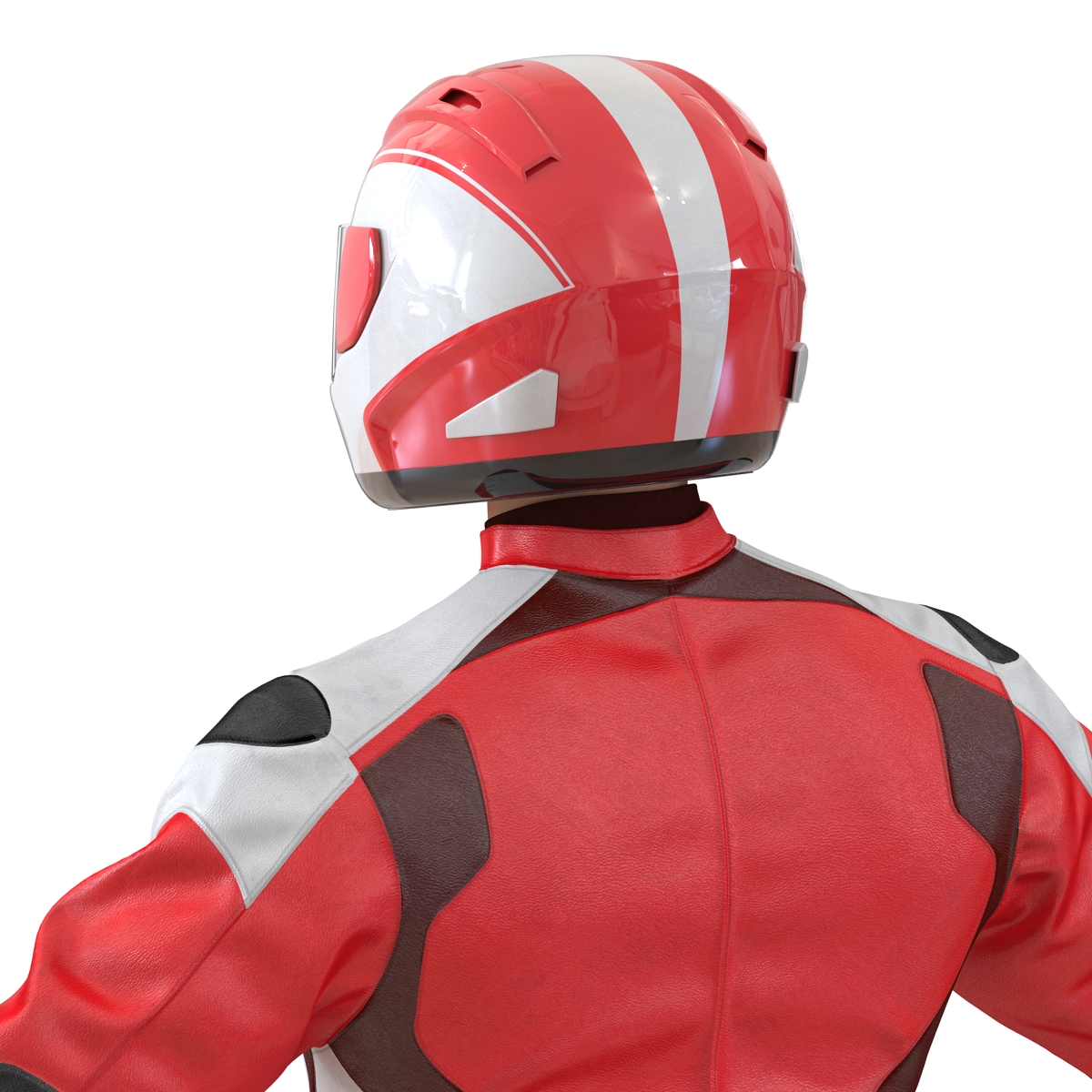 3D Motorcycle Rider Generic 2 Rigged model