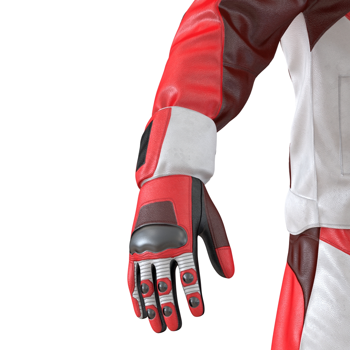 3D Motorcycle Rider Generic 2 Rigged model