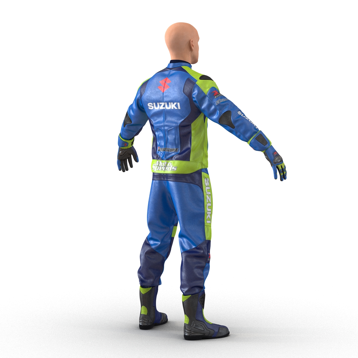 3D Motorcycle Rider 2 model