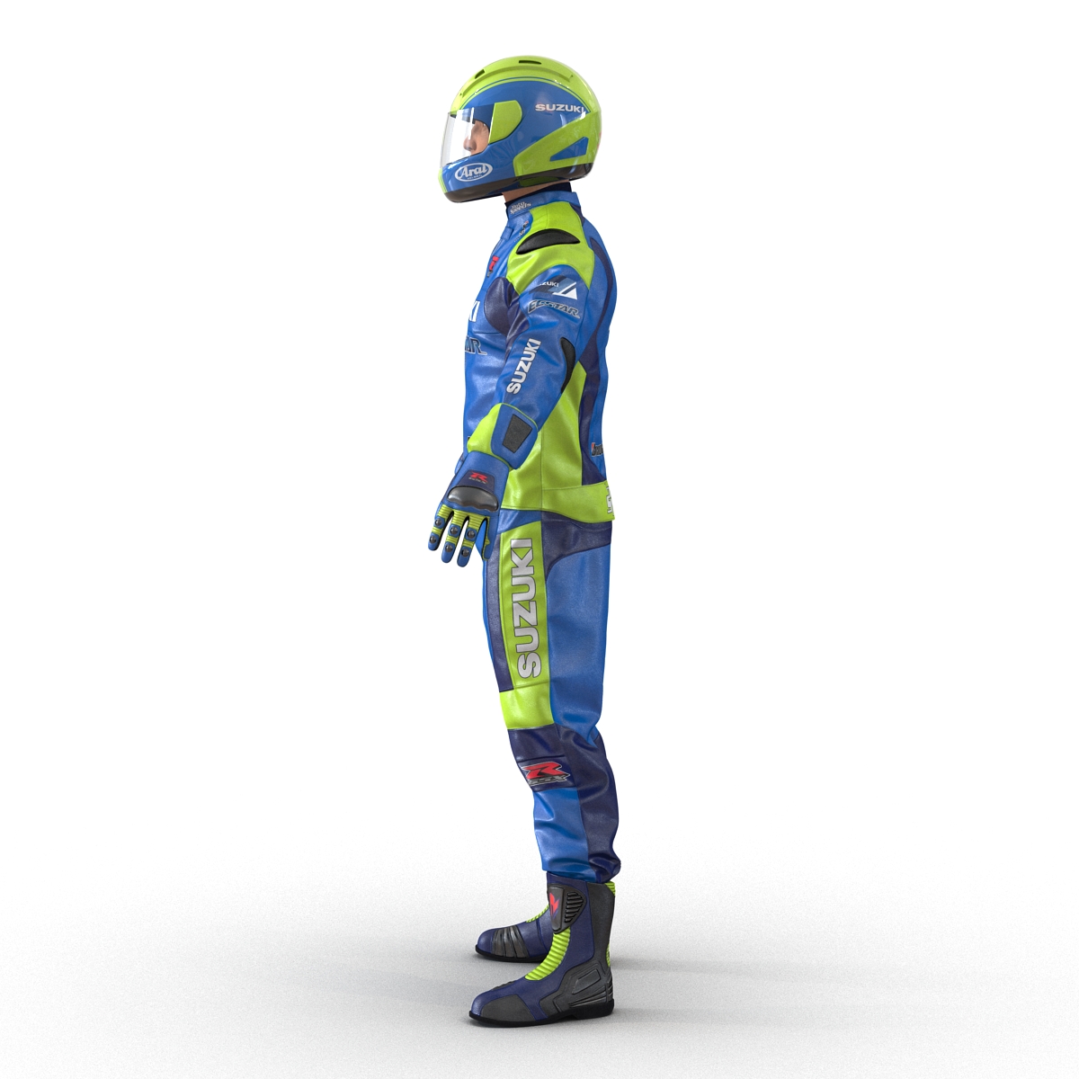 3D Motorcycle Rider 2 model