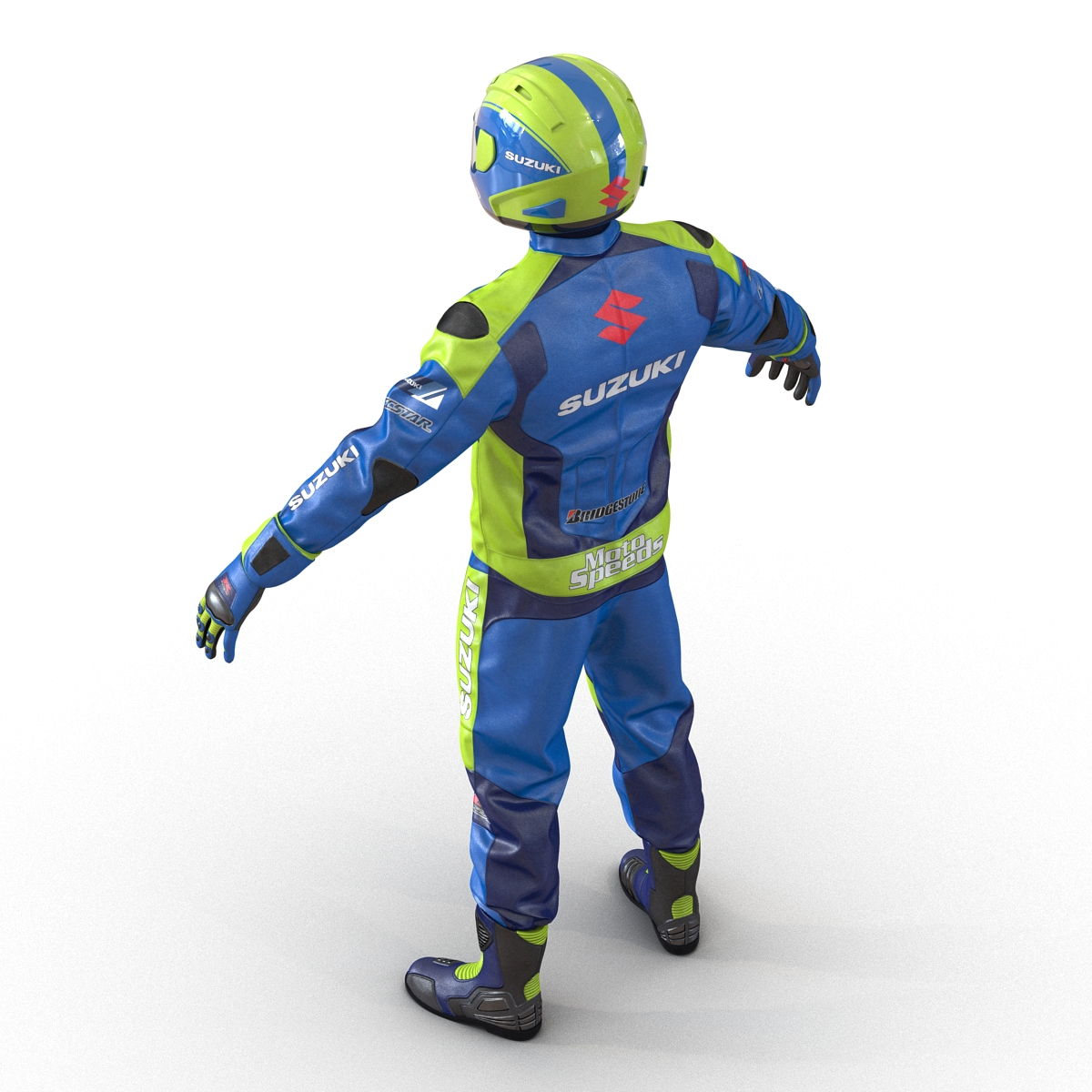 3D Motorcycle Rider 2 model