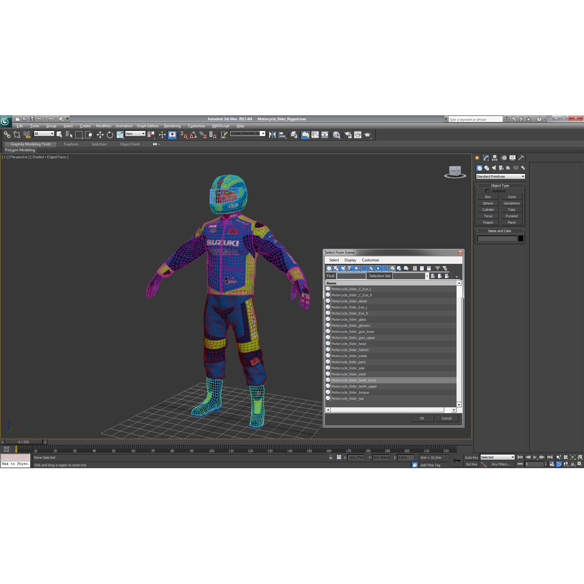 3D Motorcycle Rider 2 model